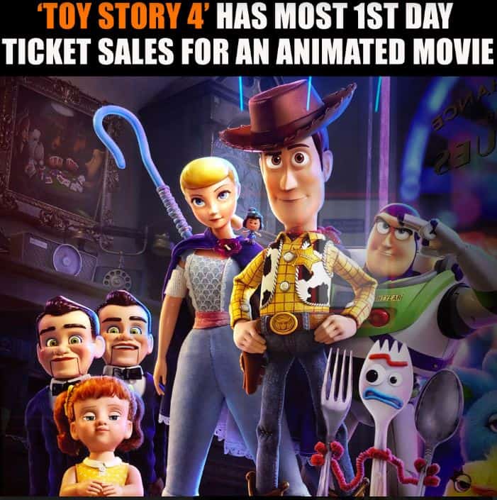 Toy Story 4 Breaks Animation Pre-Sale Record