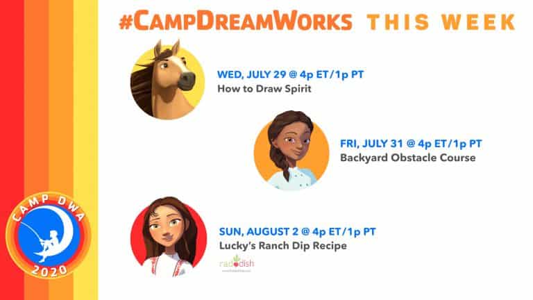 Find Your Spirit with Camp DreamWorks This Week!