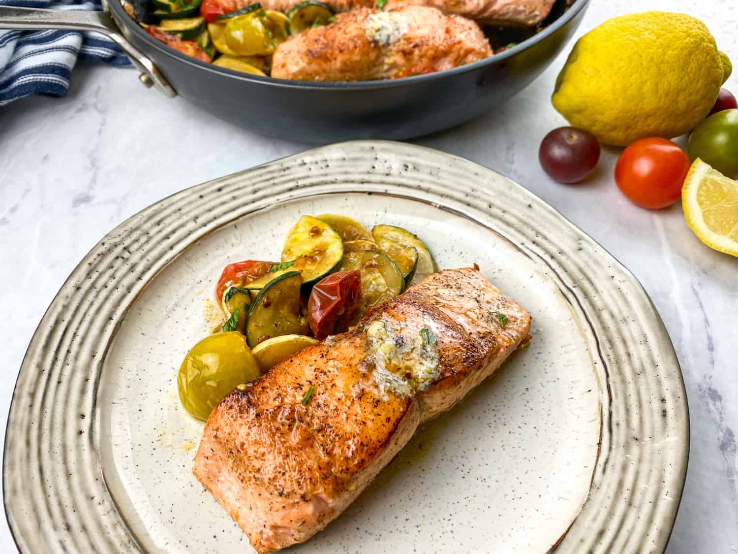 Crispy Salmon with Herb Butter Recipe
